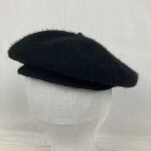 Black Beret Hat Unisex OS Wool Felt Blend Winter Classic Artist Dark Academia